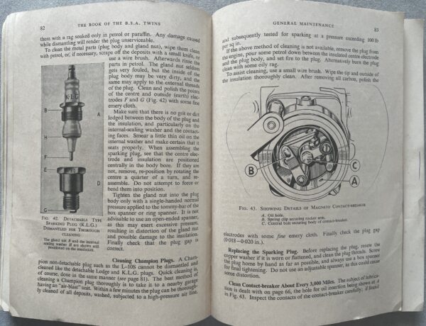 1960, Pitman's The Book of the B.S.A. Twins, W. C. Haycraft, Motorcycle Guide for A7 & A10 - Image 12