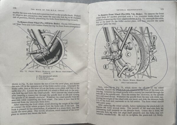 1960, Pitman's The Book of the B.S.A. Twins, W. C. Haycraft, Motorcycle Guide for A7 & A10 - Image 15