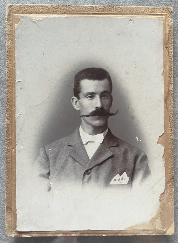 Rare, 1890s Original Photo, Artistic Portrait of Young Man, Torazo Tamemasa, Nagasaki, Japan