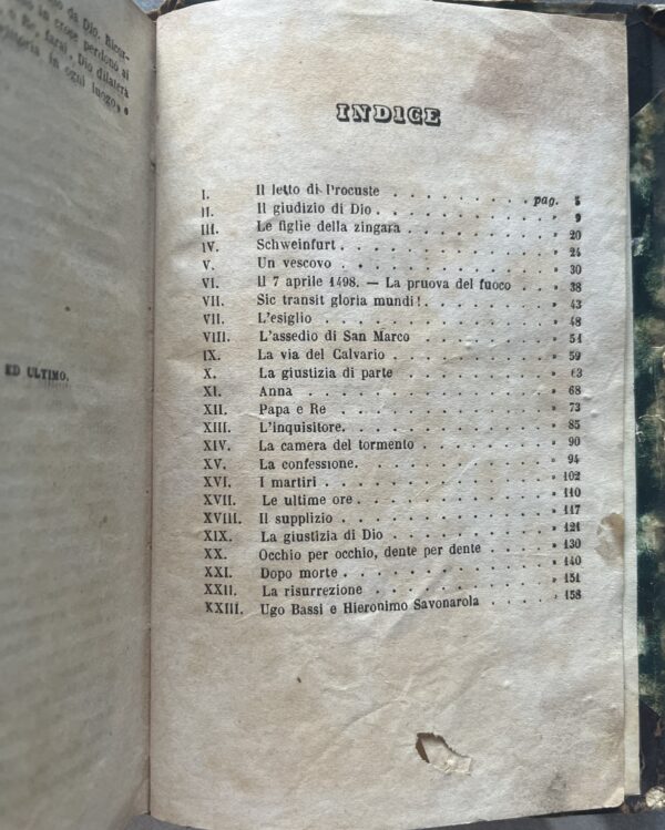 Rare, 1860, Franco Mistrali, Fra Hieronimo Savonarola, Monaco e Papa, First Edition, 4 Vol. in 1 - Image 14