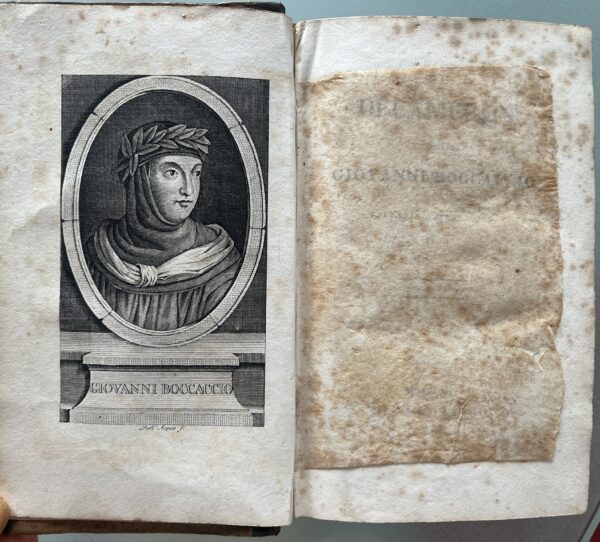 Rare, 1816, Giovanni Bocccaccio, Il Decameron, Milan, G. Silvestri, Volume 1&2