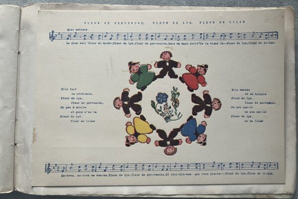 Rare, 1951, Children's Booklet, Lambros Orphanos, E. Mourelou, 12 Lithograph Postcards - Image 9