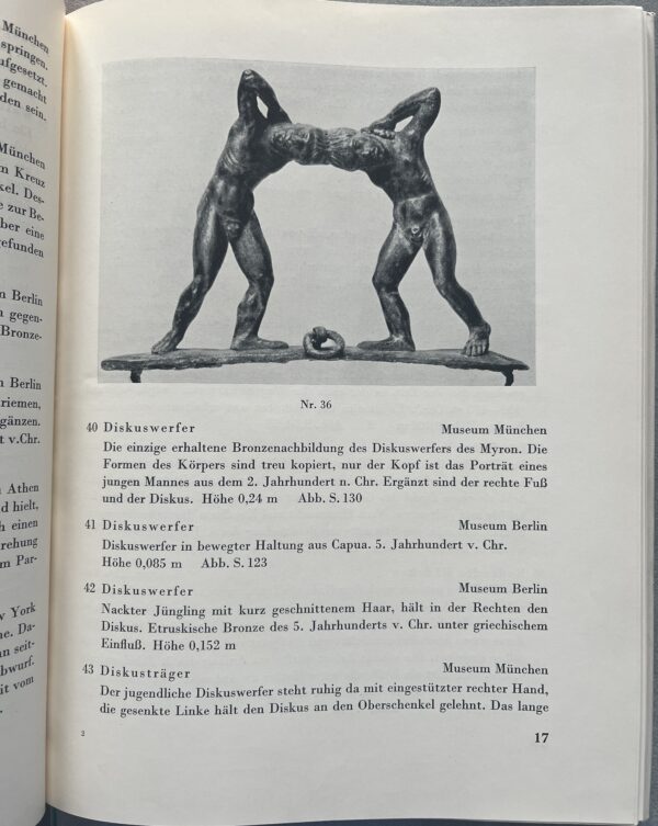 1936, XI. Olympic Games Berlin, First Edition, German Book, Greek Exhibition, VG+, Sport der Hellenen - Image 4