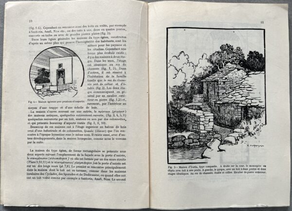 1949-50, 2 Books, Angheliki Hadjimihali, Le Maison Grecque, La Sculpture sur Bois, First Edition, Greek Folk Art - Image 6