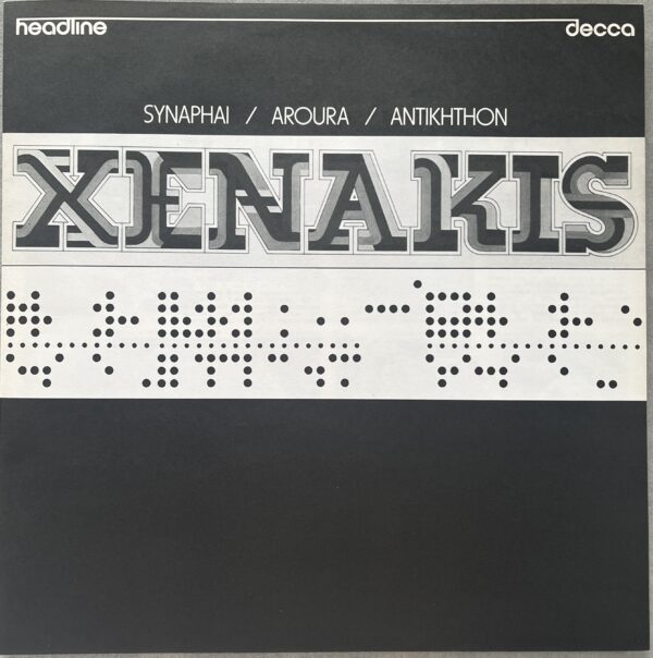 Signed, 1976, Iannis Xenakis, Synaphai, Aroura, Antikhthon, decca, G. D. Madge - Image 2