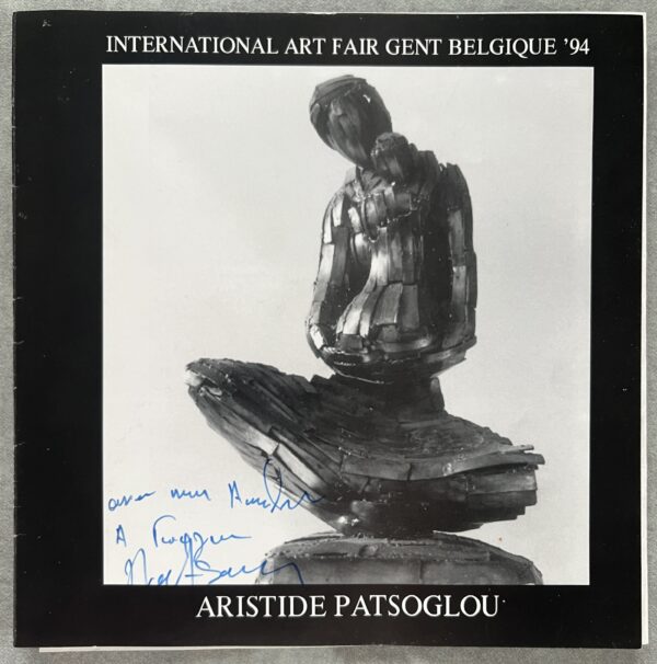 Signed, 1994, Aristidis Patsoglou, Artist Info Brochure, Art Fair Gent Belgium