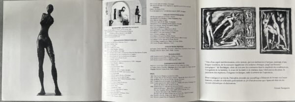 Signed, 1994, Aristidis Patsoglou, Artist Info Brochure, Art Fair Gent Belgium - Image 2