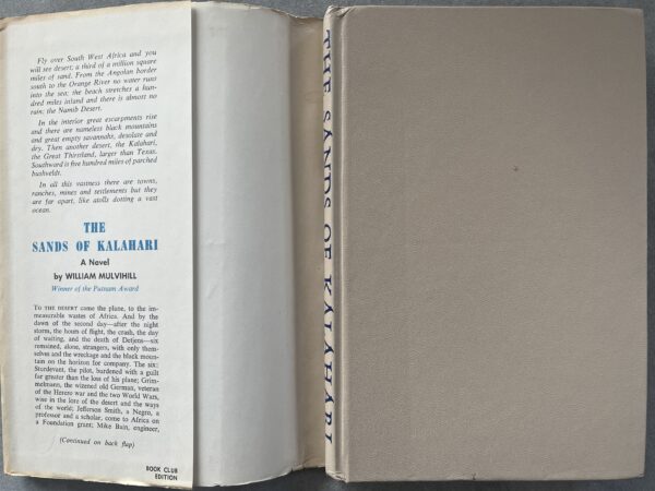 1960, SIGNED, William Mulvihill, The Sands of Kalahari, First Edition, Putnam Literary Award - Image 2