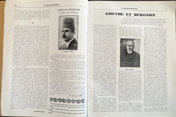 Rare, 1932, La Semaine Egyptienne, Hommage a Goethe, Magazine, Cairo, Alexandria - Image 6