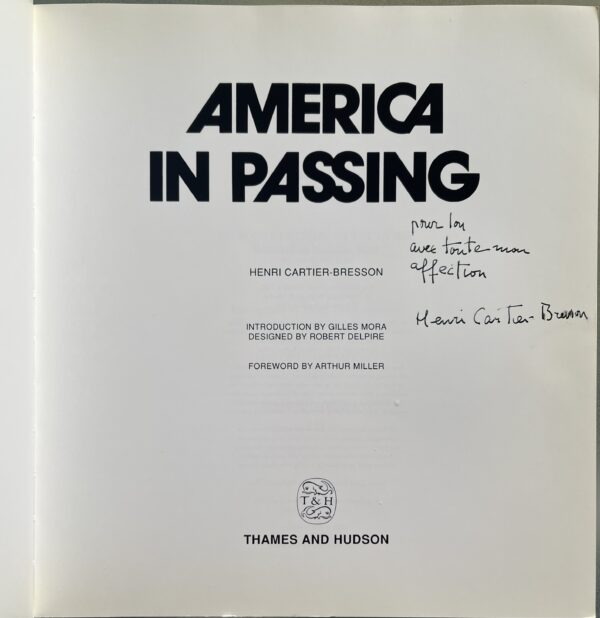 Signed, 1996, Henri Cartier-Bresson, America in Passing, Photography - Image 2