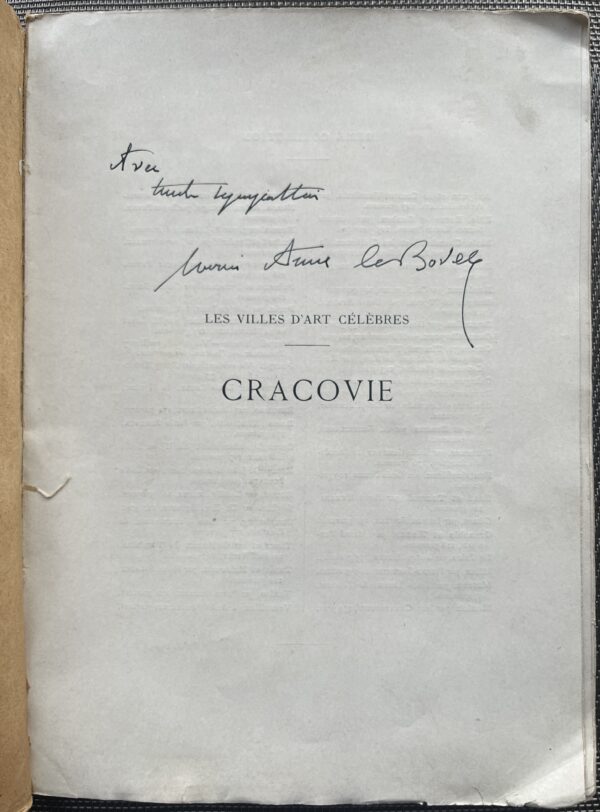 Rare, Signed, 1910, Marie Anne De Bovet, Cracovie, Krakow, Poland, First Edition - Image 13