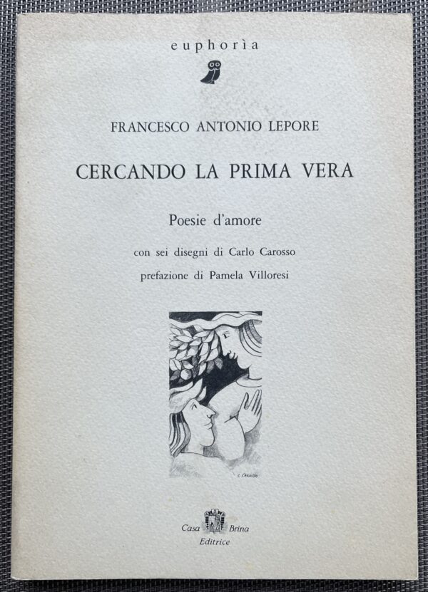 1992 & 1998, SIGNED, 2 Books, F. A. Lepore, Carlo Carosso, First Edition, Poetry & Art, 1/700 - Image 3