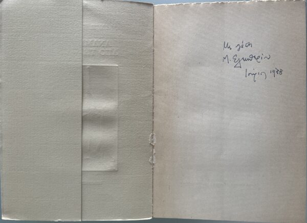 Rare, 1987, SIGNED, Manos Eleftheriou, Anamnisis apo tin Opera, First Edition, First Printing, Poetry - Image 2