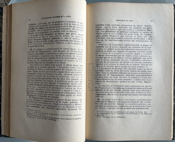 Rare, Signed, 1927, Greece, Alexandre Djiras, Greek Constitution of 1925, First Edition - Image 6