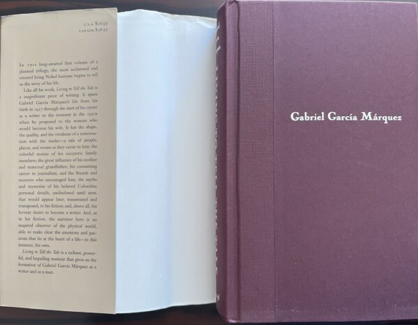 2003, Signed, Gabriel Garcia Marquez, Living to Tell the Tale, First English Edition - Image 2