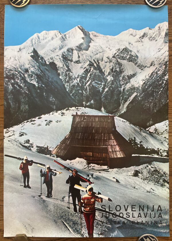 Rare, 1968, Original Vintage Official Photo Poster Slovenia, Velika Planina, Jugoslavia