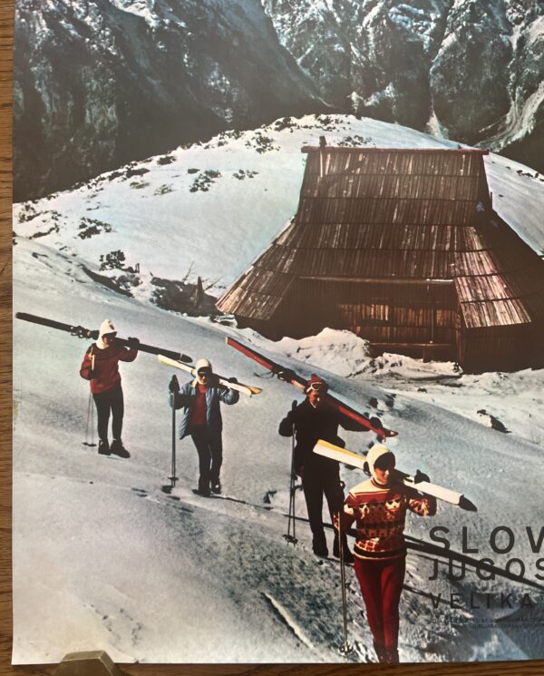 Rare, 1968, Original Vintage Official Photo Poster Slovenia, Velika Planina, Jugoslavia - Image 3