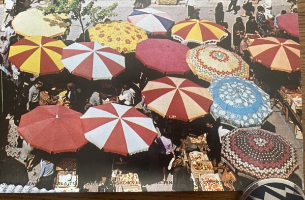 Rare, 1970, Original Official Vintage Photo Poster Slovenia, Ljubljana Central Market, Jugoslavia - Image 4