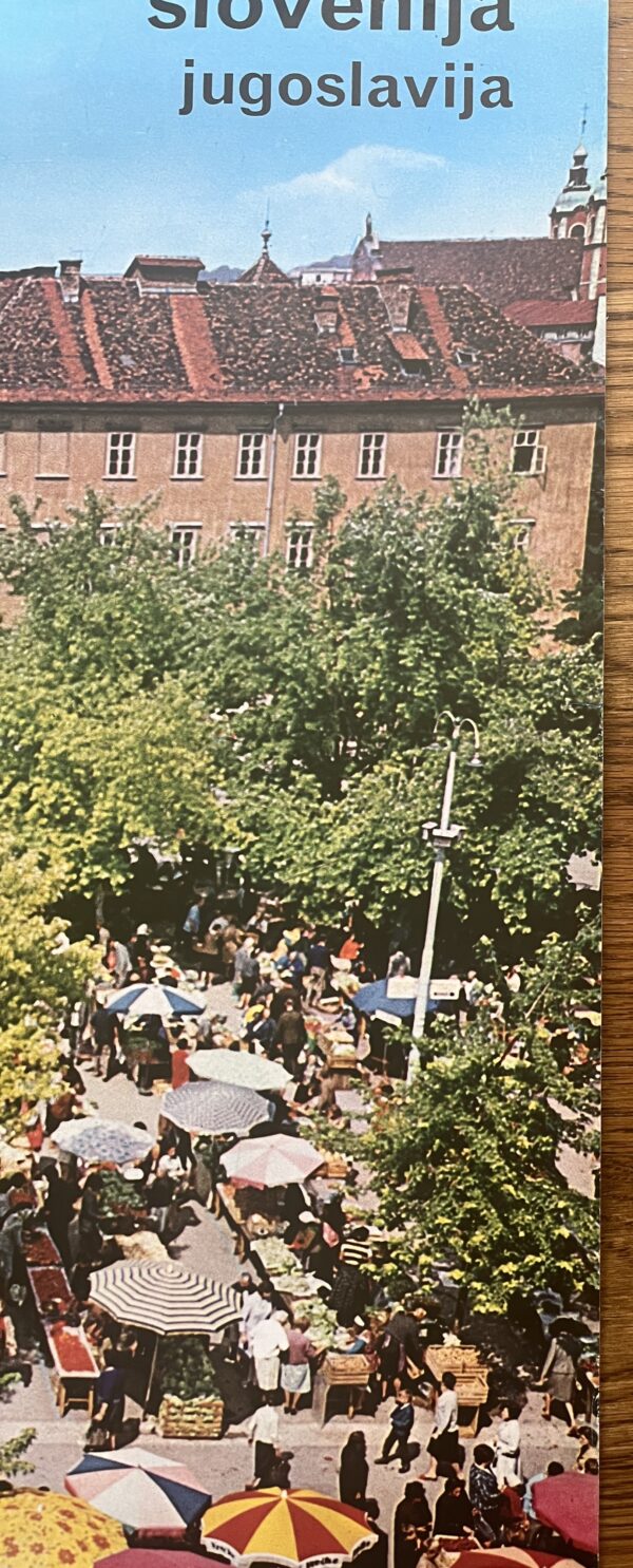 Rare, 1970, Original Official Vintage Photo Poster Slovenia, Ljubljana Central Market, Jugoslavia - Image 7