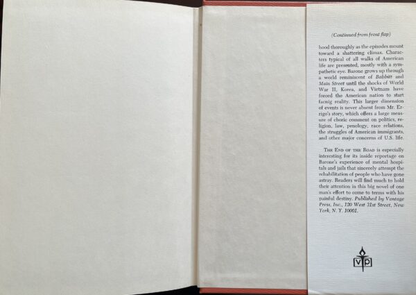 1969, Signed, Joseph A. L. Errigo, The End of the Road, First Edition, Sons of Italy - Image 11