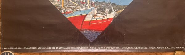 Rare, 1973, Original Official Large Poster, ΕΟΤ, Porto Cheli, Kosta, Greece - Image 5