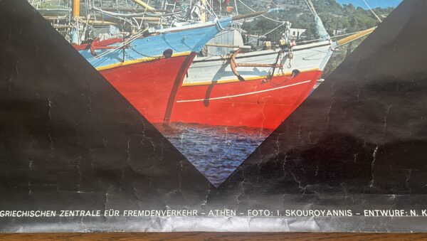 Rare, 1973, Original Official Large Poster, ΕΟΤ, Porto Cheli, Kosta, Greece - Image 13