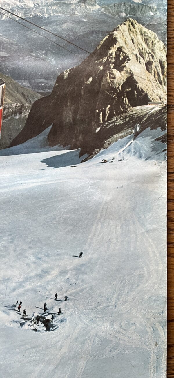 Rare, 1970s, Original Vintage Official Poster, Italy, ENIT, EPT, Dolomites, Marmolada, Ski, Alleghe, Belluno - Image 7