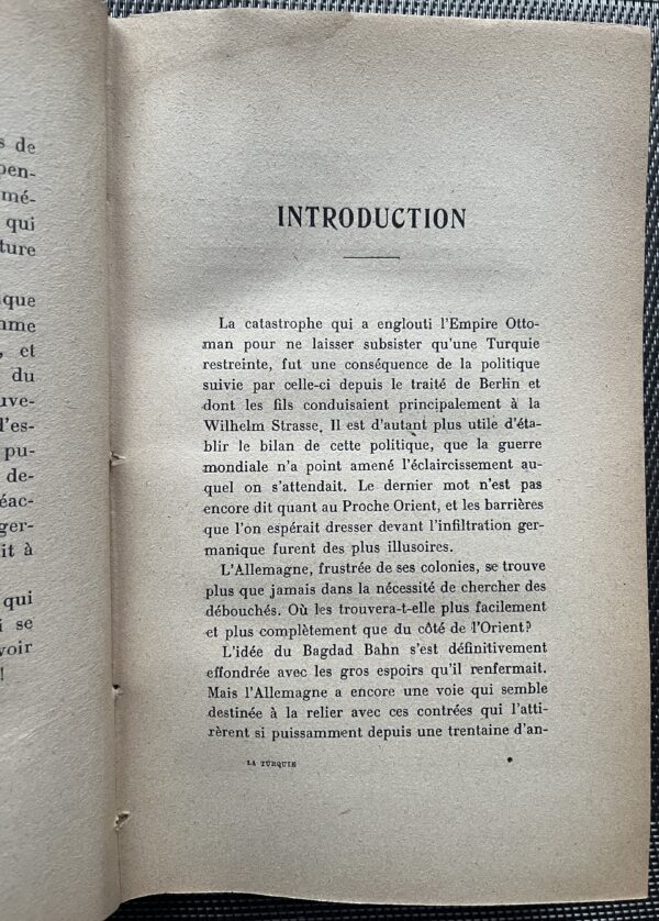 Rare, 1924, Moukhtar Pacha, La Turquie l'Allemagne et l'Europe, Ottoman Empire, WWI - Image 5