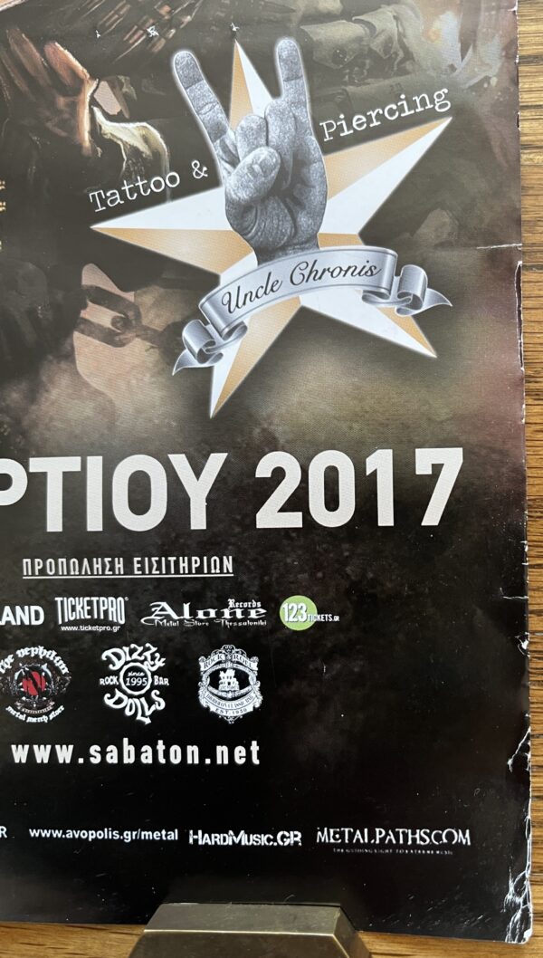 2017, Original Concert Poster, Athens, Sabaton, Accept, Twilight Force, Power Metal - Image 7