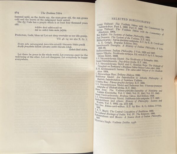 1960, Radhakrishnan, The Brahma Sutra, The Philosophy of Spiritual Life, First Edition - Image 10