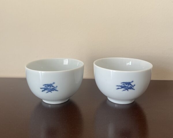 Rare, 1970s Vintage Original JAL Japan Airlines Porcelain Bowls, Taihei, Tsuru crane - Image 9