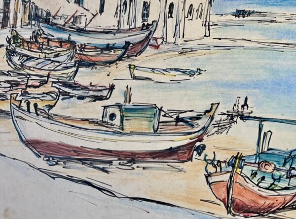 Unique, Signed, by Danish Artist Lilly Kristensen, Kadena Village, Island of Mykonos,  Artwork - Image 7