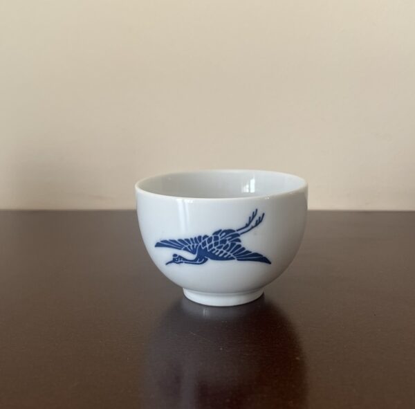 Rare, 1970s Vintage Original JAL Japan Airlines Porcelain Bowls, Taihei, Tsuru crane - Image 6