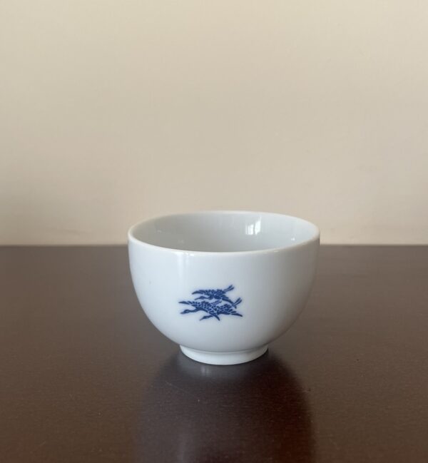 Rare, 1970s Vintage Original JAL Japan Airlines Porcelain Bowls, Taihei, Tsuru crane - Image 2