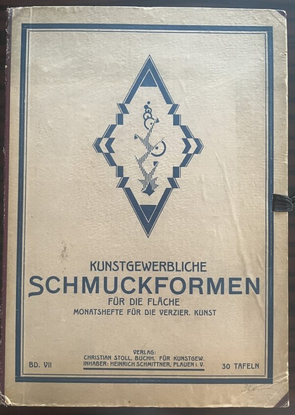 RR, 1910s, Kunstgewerbliche Schmuckformen für die Fläche, Nr. VII Complete, Jugendstil, 30 Art Plates - Image 2