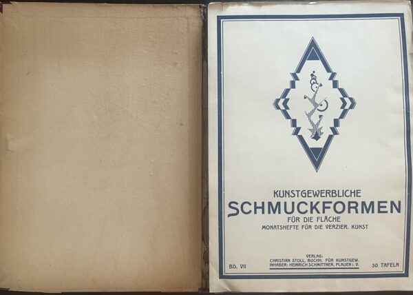 RR, 1910s, Kunstgewerbliche Schmuckformen für die Fläche, Nr. VII Complete, Jugendstil, 30 Art Plates - Image 3