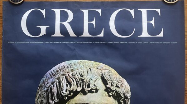 RR, 1970 Original Vintage Photo Poster, ΕΟΤ, Atemision Bronze, Greece, N. Kontos - Image 8