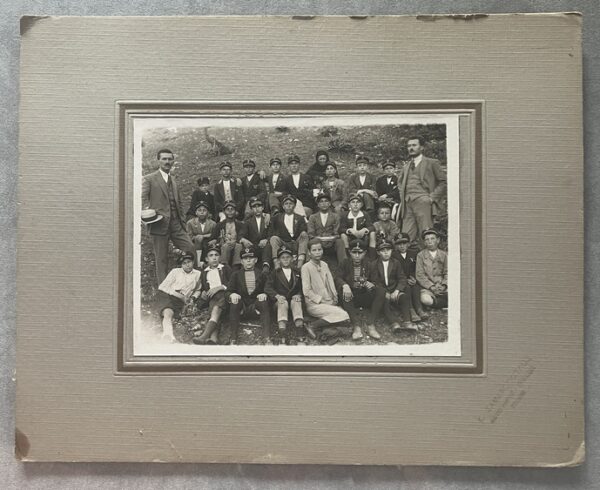 Rare, 1920s, Greek School Class Photograph, Trikala, Konstantinos Samaropoulos