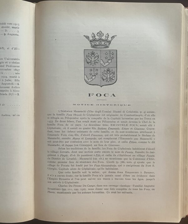 Rare Complete First Edition,1925–1927, Eugène Rizo-Rangabé, Livre d’Or de la Noblesse Ionienne, 3 Volumes, Corfu, Cephalonia, Zante - Image 12