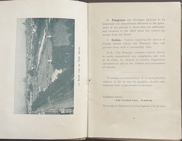 Very Rare, 1904, Paris Guide, Hotel St. Petersbourg, Early Louis Vuitton Advertisement - Image 6
