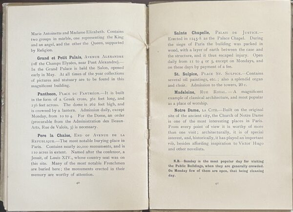 Very Rare, 1904, Paris Guide, Hotel St. Petersbourg, Early Louis Vuitton Advertisement - Image 8