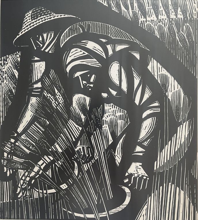 Rare, 1978, A. Tassos Alevizos, Vintage Lithograph, Greek Political Art, Greece, Yiannis Ritsos - Image 3