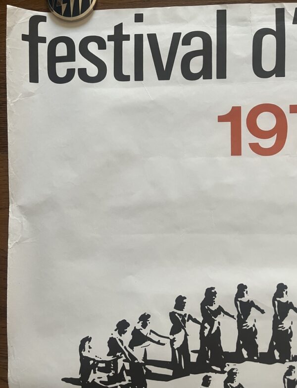 Rare, 1971, Original Vintage Poster, Athens Epidaurus Festival, Greece, Lena Aperghi - Image 13