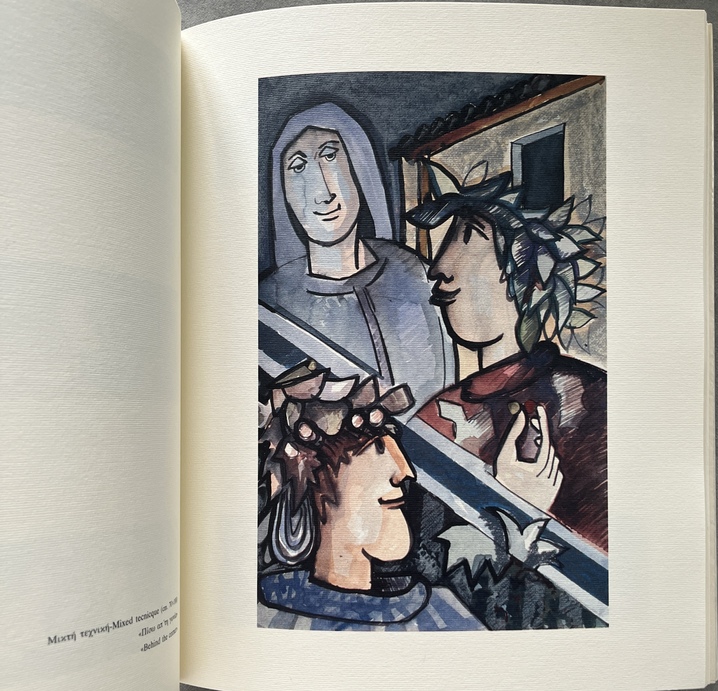 Rare, Signed, 1992, Carlo Carosso, Exhibition Catalogue, Original Full-Page Drawing, Antinor Gallery Athens - Image 8