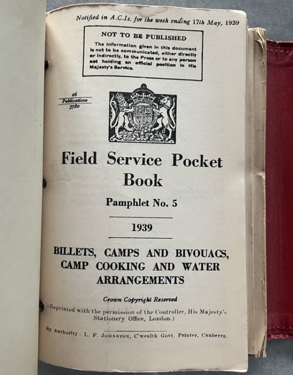 Rare, Inscribed, Used Field Service Pocket Book, Battle of Kalamata 1941 Greece, WWII Military History - Image 11