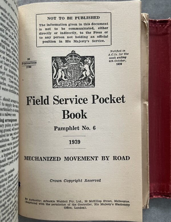 Rare, Inscribed, Used Field Service Pocket Book, Battle of Kalamata 1941 Greece, WWII Military History - Image 12