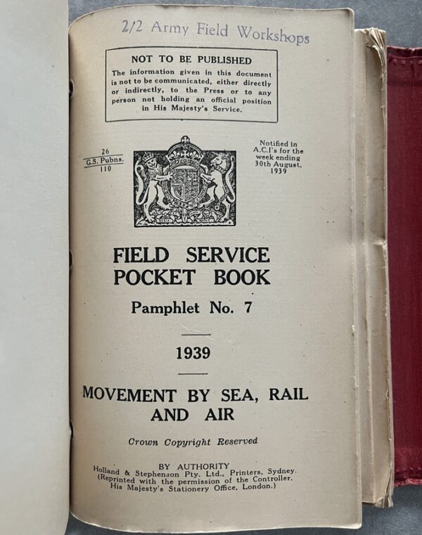 Rare, Inscribed, Used Field Service Pocket Book, Battle of Kalamata 1941 Greece, WWII Military History - Image 13