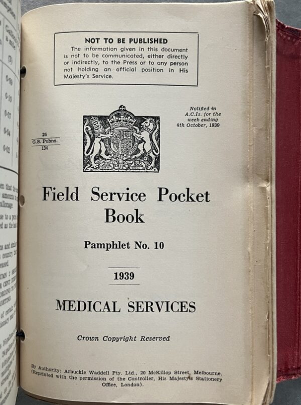 Rare, Inscribed, Used Field Service Pocket Book, Battle of Kalamata 1941 Greece, WWII Military History - Image 15
