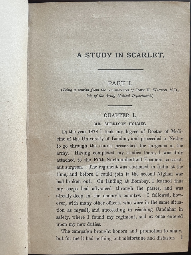 Rare, 1894 Arthur Conan Doyle, A Study in Scarlet, Early A.L. Burt, Sherlock Holmes - Image 4