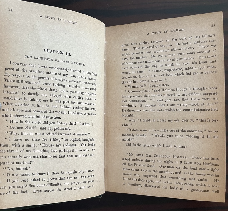 Rare, 1894 Arthur Conan Doyle, A Study in Scarlet, Early A.L. Burt, Sherlock Holmes - Image 5